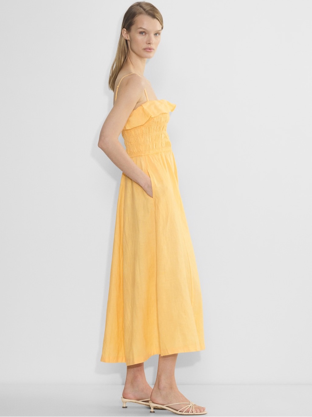 NWT Aritzia Wilfred
Portea Linen Dress - Picture 3 of 14